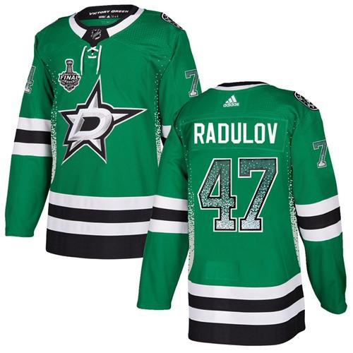 Adidas Men Dallas Stars 47 Alexander Radulov Green Home Authentic Drift Fashion 2020 Stanley Cup Final Stitched NHL Jersey